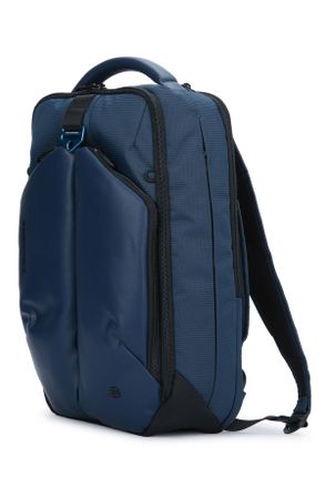 Piquadro Unisex Zaino Porta Pc 15,6 2 Comparti Tessuto E Mat Blu Zaini Bag
