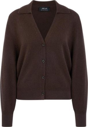 Marc Cain Truien & Vesten, Dames, Bruin, S, Kasjmier, Cardigan