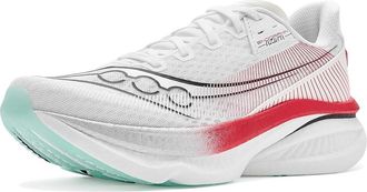 Saucony Endorphin Azura Mens Shoes White/Salsa : 10.5 D - Medium, Leather