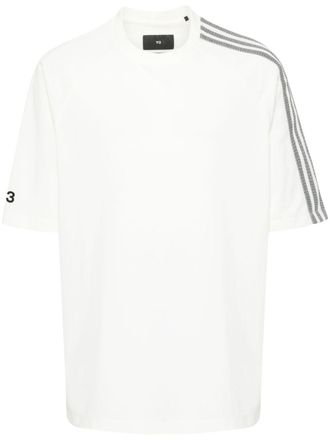 Yohji Yamamoto Closure jersey T-shirt - Neutrals