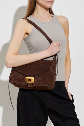 Balenciaga Clicca Medium Bag, Womens, Brown