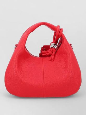 Ganni shoulder bag textured finish top handle
