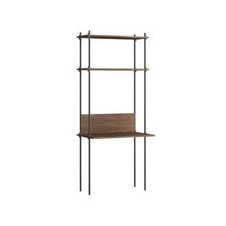 Moebe Desk Shelving System - Brown - Oak veneer MDF