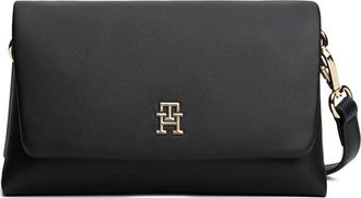Tommy Hilfiger Borsa mini con placca logo - Nero