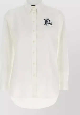 Lauren Ralph Lauren embroidered monogram long-sleeve shirt