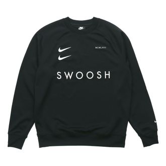 Nike Sportswear Swoosh Sweatshirt For Men Black CJ4841-010