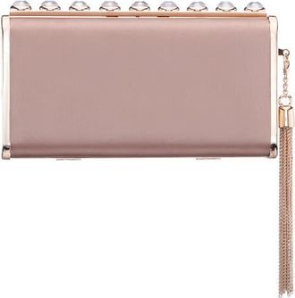 Nina Amos Crystal Clutch in Honey at Nordstrom