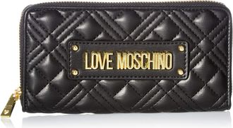 Love Moschino Womens Ss21 Pre-Collection Wallet, Black, Standard
