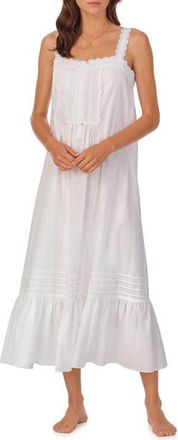 Eileen West Sleeveless Cotton Lawn Ballet Nightgown in White at Nordstrom, Size X-Large