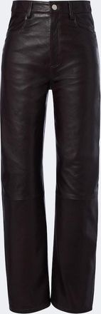 Arma Leather wide-leg pants
