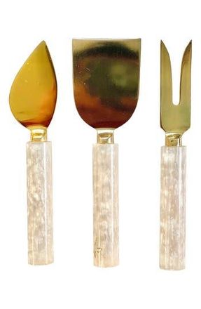 Tiramisu 3-Piece Cheese Serving Set in Ivory at Nordstrom Rack