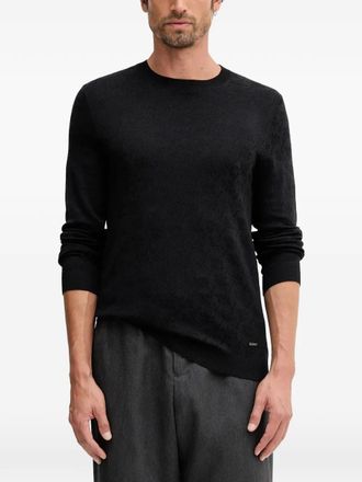 Joop Cahilo jacquard knit sweater - Black