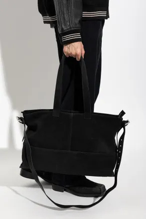 AllSaints Suede Bag Cassius, Mens, Black