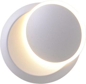 OEM Apliques De Pared Blancos Para Interiores, L&aacute;mpara De Pared Led De 7 W, Moderna L&aacute;mpara De Pared De Hierro Eclipse 2 En 1 De Luz Blanca C&aacute;lida Creativ