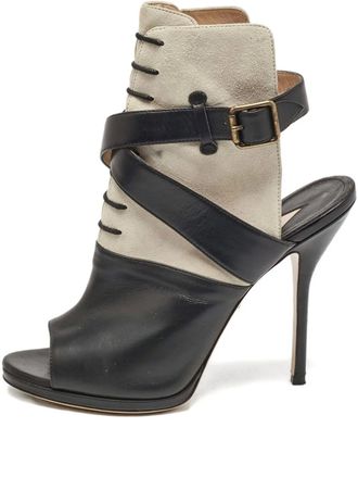 PAUL ANDREW 120mm buckle strap sandals - Black