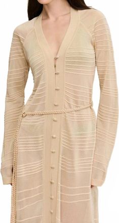 Cult Gaia Marion Knit Cardigan In Beach