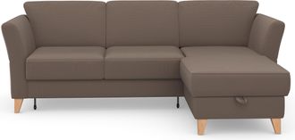 Sit&more Ecksofa »Visby L-Form« Wahlweise mit Bettfunktion und Bettkasten, frei im Raum stellbar