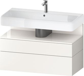 Duravit Duravit - Qatego Mueble Bajo Lavabo, 1 Extra&iacute;ble Y 1 Caj&oacute;n