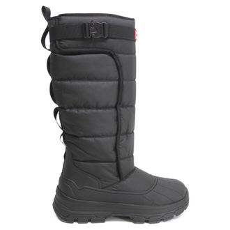 Hunter Tall Buckle Snow Synthetic Textile Womens Calf Length Boots - Black - Size:UK 7