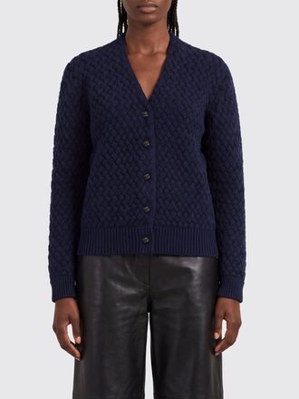 Bottega Veneta V-Neck Cardigan in Pure Wool with Button-Front Closure