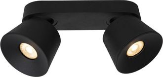 Lucide Trigono - Twin Ceiling Spotlight - 2xGU10 - Black - Lucide