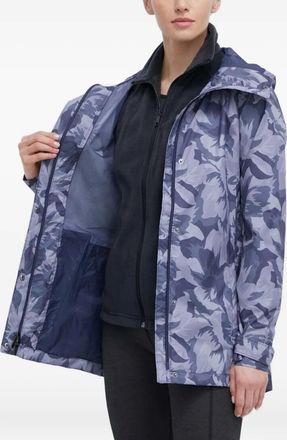 Columbia Splash A Little floral-print raincoat - women - Polyester/Nylon - S - Purple