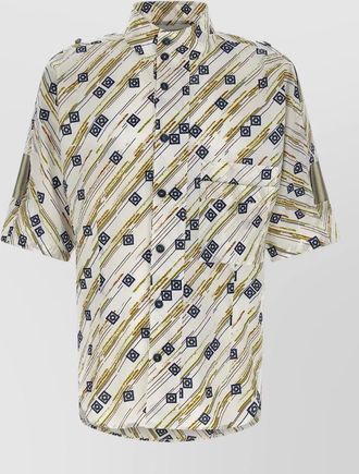 Kiko Kostadinov gabor short sleeve shirt geometric pattern