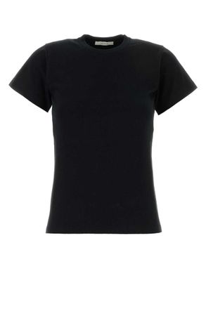 The Row Black Crew Neck T-Shirt