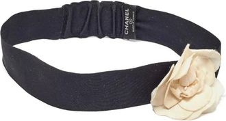Chanel Cerchietto a fiori - Nero