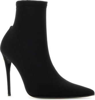 Dolce & Gabbana Womens Boots Ankle Black Fabric