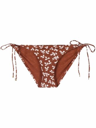 Tory Burch Slip bikini a fiori - Marrone