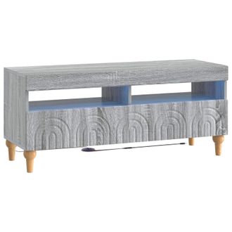 vidaXL Mueble De Tv Led Sonoma Gris Madera De Ingenier&iacute;a Vidaxl