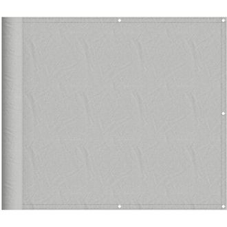 vidaXL Pantalla De Balc&oacute;n 100% Poli&eacute;ster Oxford Gris Claro 90x1000 Cm Vidaxl