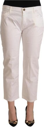 L'autre Chose Straight Jeans - Dames - Cropped Jeans - Wit - M - Katoen - Jeans