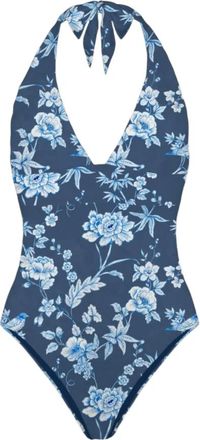 MC2 Saint Barth Bloemvogels Dames badpak - Dames - Badpakken - Blauw - S - Badmode