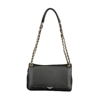 Twinset Bolso de Hombro de Piel - Bags - Mujer - Negro - ONE SIZE