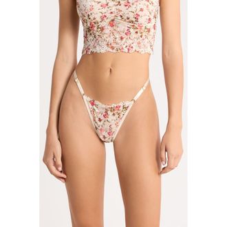 Kilo Brava Floral Lace G-String in Field Floral at Nordstrom, Size Xxx-Large