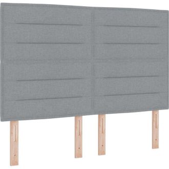 vidaXL vidaXL Box Spring Bed with Mattress Light Grey 160x200 cm Fabric