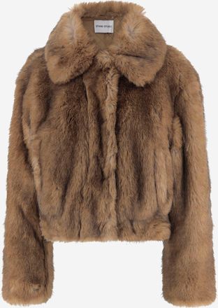Stand Studio Lena Synthetic Fur Jacket