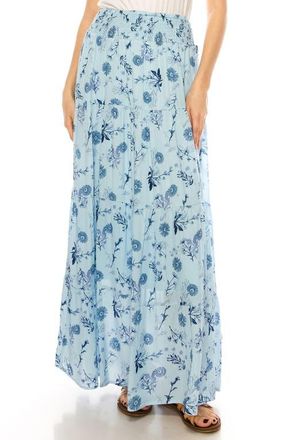 A Collective Story Floral Maxi Skirt in Bellad Blue at Nordstrom, Size X-Large