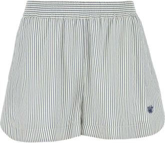 Stella McCartney Geborduurde Zijden Shorts - Dames - Bermuda - Veelkleurig - M - Korte Broeken