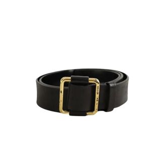 Gucci Pre-owned Belts, female, Black, Size: ONE SIZE Pre-owned Leather Belt