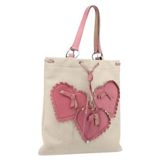 Saint Laurent Bolso Tote Pre-owned - Pre-owned - Mujer - Beige - ONE SIZE