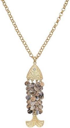 Eye Candy Los Angeles Nimba Fish Pendant Necklace in Gold at Nordstrom Rack