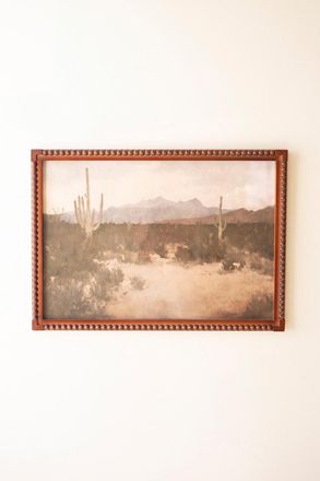 Kalalou Framed Desert Landscape Print Under Glass