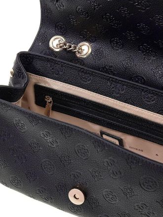 Guess Womens Crossbody Bag Black Logo Polyurethane - Crossbody-Bags