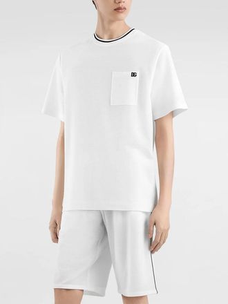 Dolce & Gabbana Mens T-Shirt in White Cotton - Size X-Large