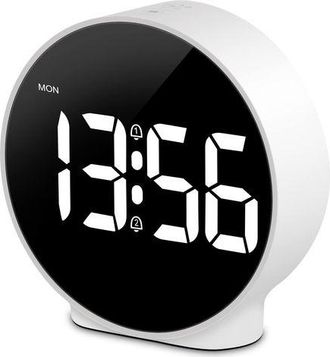 OEM Reloj Despertador Led, Despertador Iluminado Con Indicador De D&iacute;a De La Semana, Funci&oacute;n De Repetici&oacute;n De Alarma, 4 Niveles De Brillo Ajustables