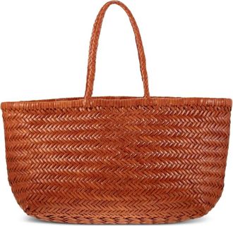 Dragon Borsa tote intrecciata - Arancione