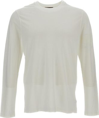 Zanone White Longsleeve Cotton T-Shirt